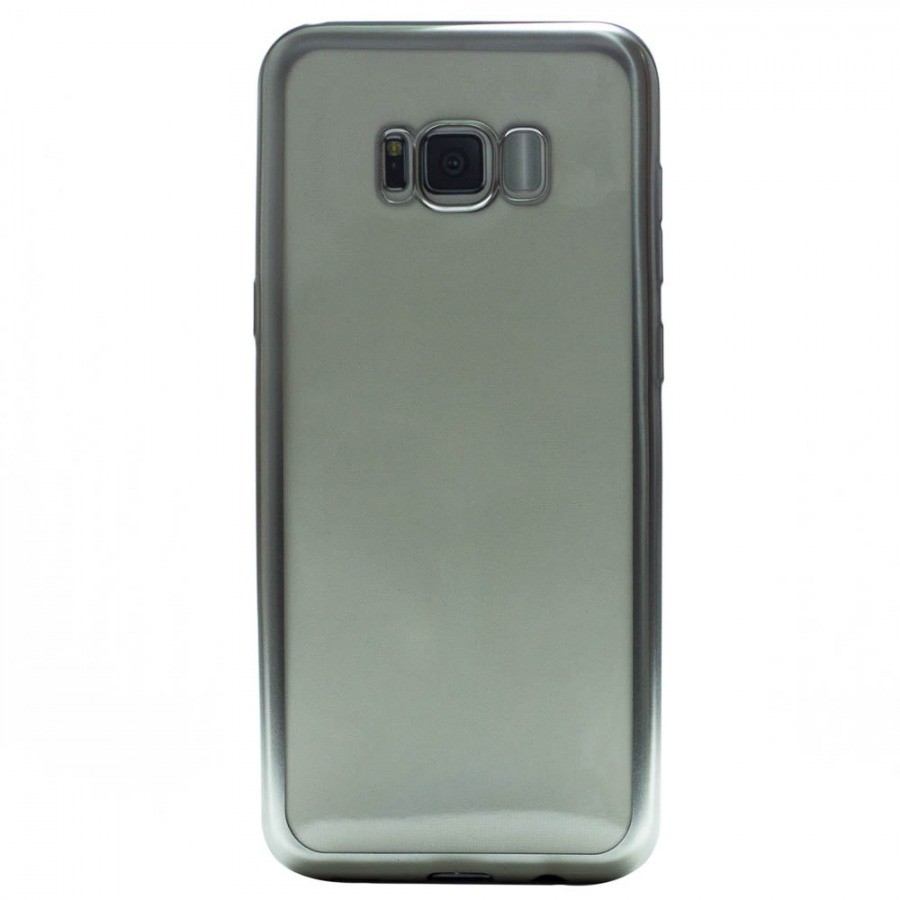 Husa Silicon Pentru Samsung Galaxy S8 Plus (Rama Argintiu) thumb