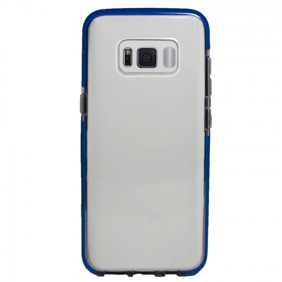 Husa Silicon Pentru Samsung Galaxy S8 (Rama Albastru) thumb