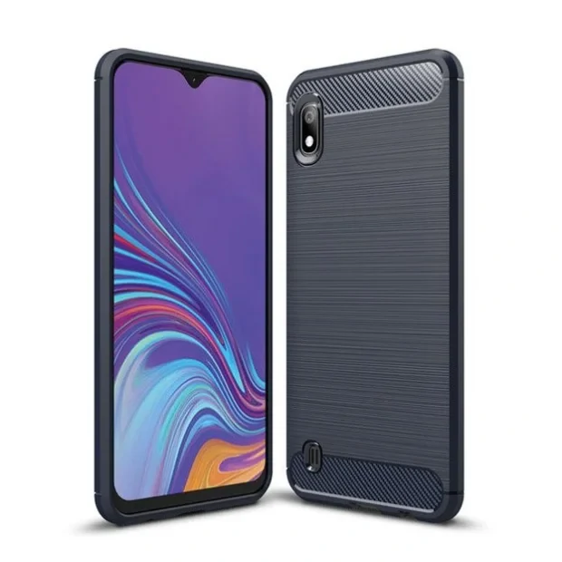 Husa Silicon Samsung Galaxy A20/ A30, Carbon Albastru