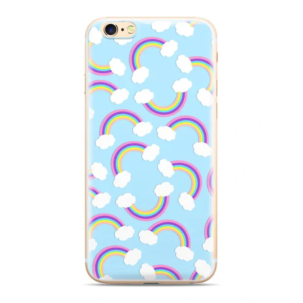 Husa Silicon Samsung Galaxy A30, Rainbow 001