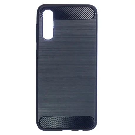 Husa Silicon Samsung Galaxy A50, Carbon Albastru