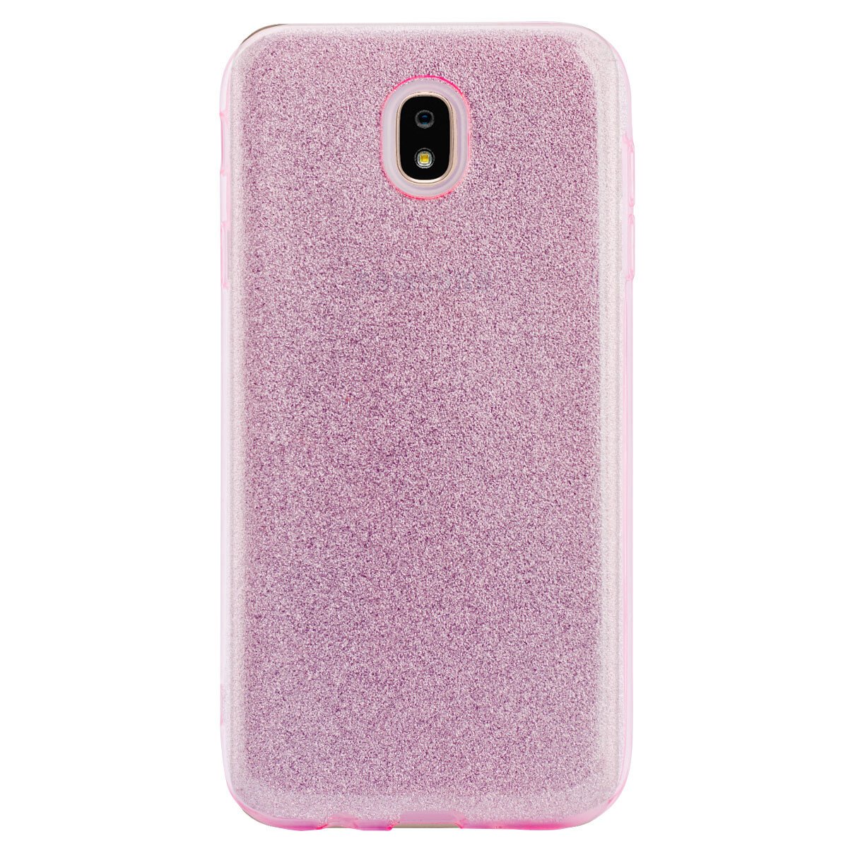 Husa silicon Samsung Galaxy J7 2017 Roz Glitter thumb