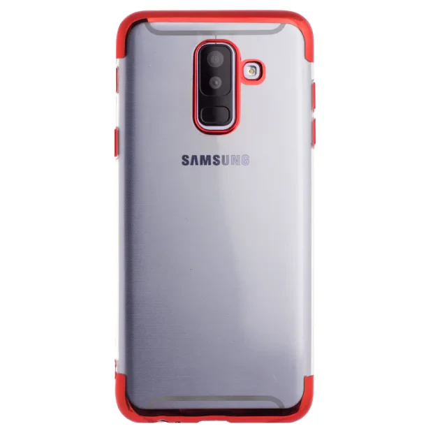 Husa Silicon Samsung Galaxy A6 Plus 2018, Rama Rosie