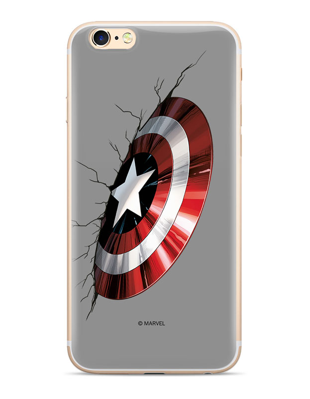 Husa Silicon Samsung Galaxy A7 2018 Captain America 023 Grey thumb