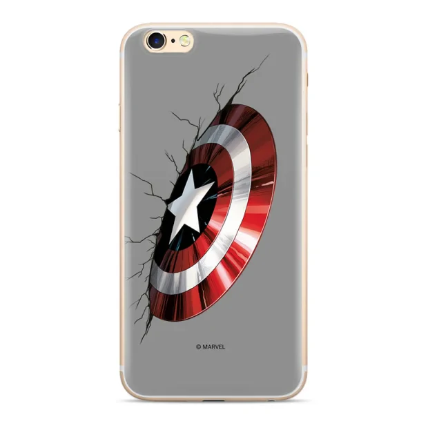 Husa Silicon Samsung Galaxy A7 2018 Captain America 023 Grey