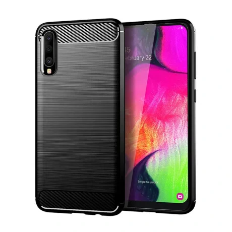 Husa Silicon Samsung Galaxy A70, Carbon