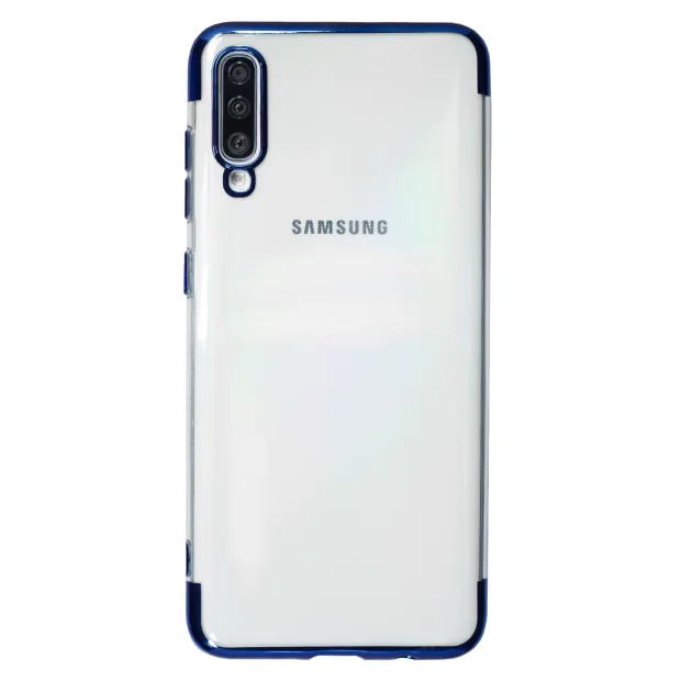 Husa silicon Samsung Galaxy A70, Rama Albastra