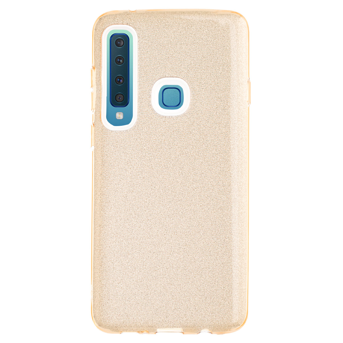 Husa Silicon Samsung Galaxy A9 2018, Glitter Aurie thumb