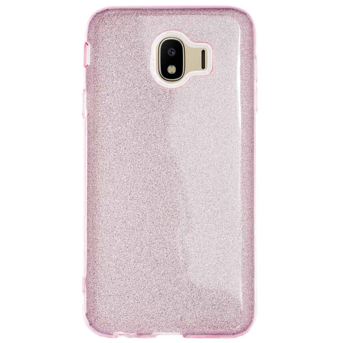 Husa Silicon Samsung Galaxy J4 2018, Glitter Roz thumb
