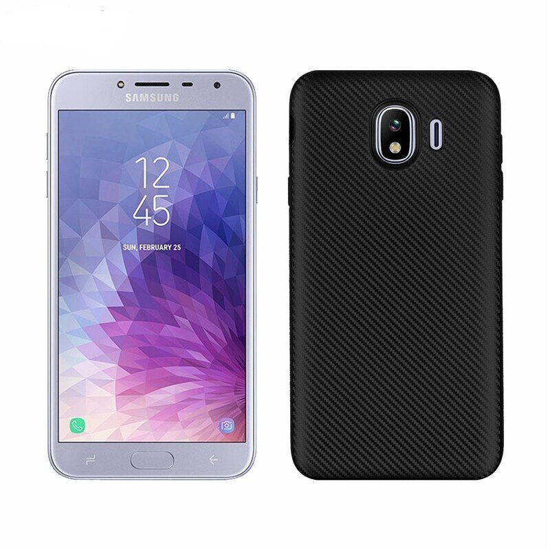 Husa Silicon Samsung Galaxy J4 2018, Negru Carbon thumb