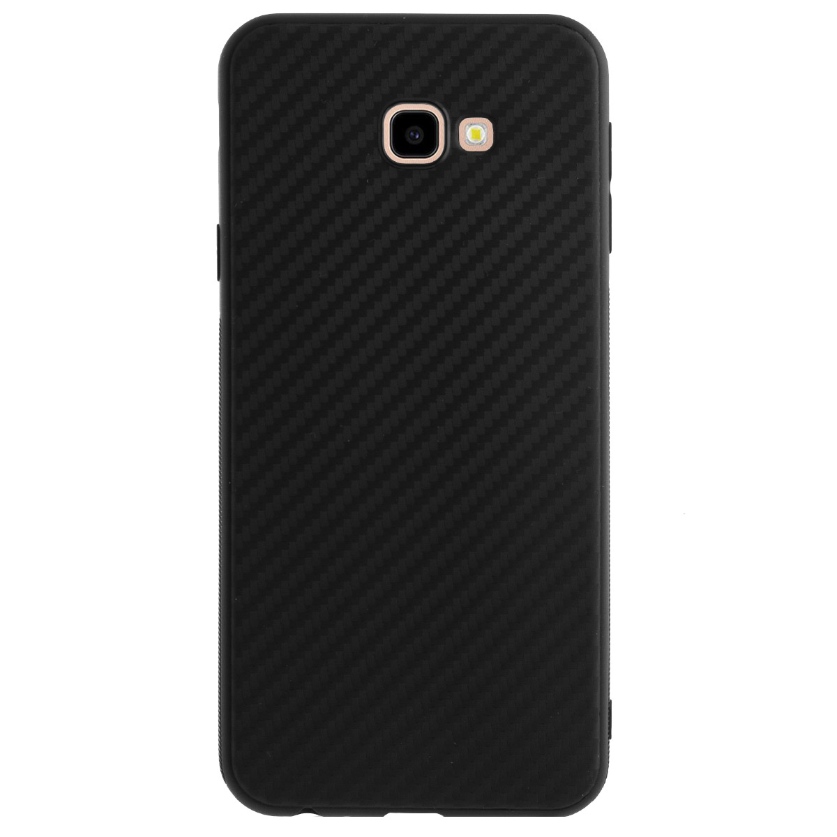 Husa Silicon Samsung Galaxy J4 Plus, Carbon Neagra thumb