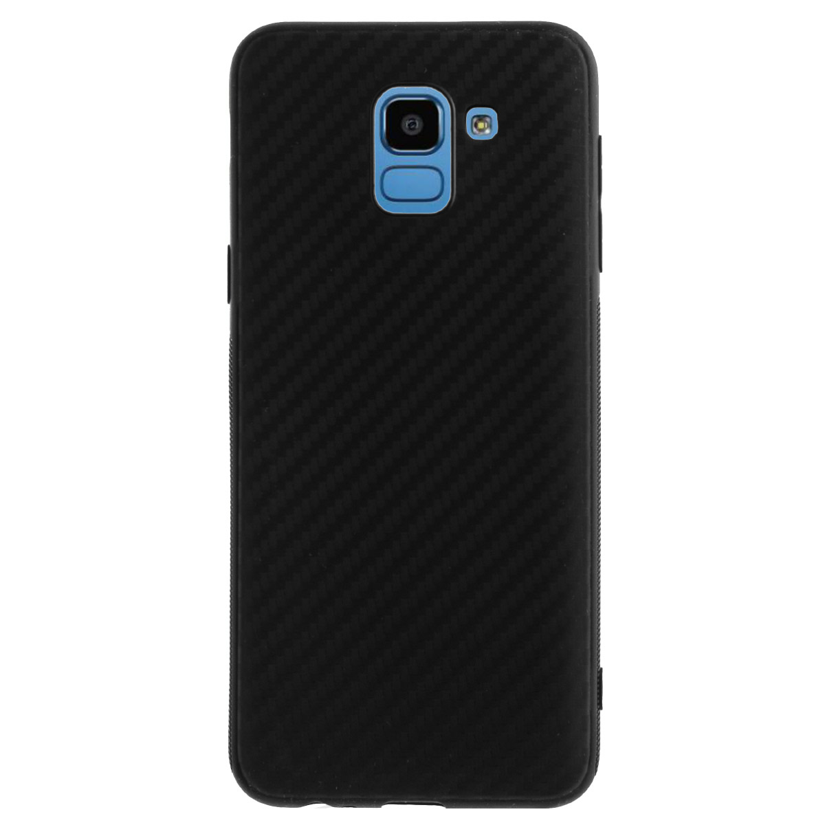Husa Silicon Samsung Galaxy J6, Carbon Neagra thumb