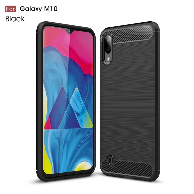 Husa Silicon Samsung Galaxy M10, Carbon Negru thumb