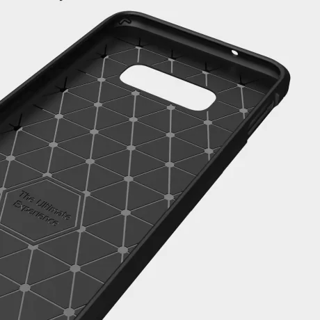 Husa Silicon Samsung Galaxy S10, Carbon Negru