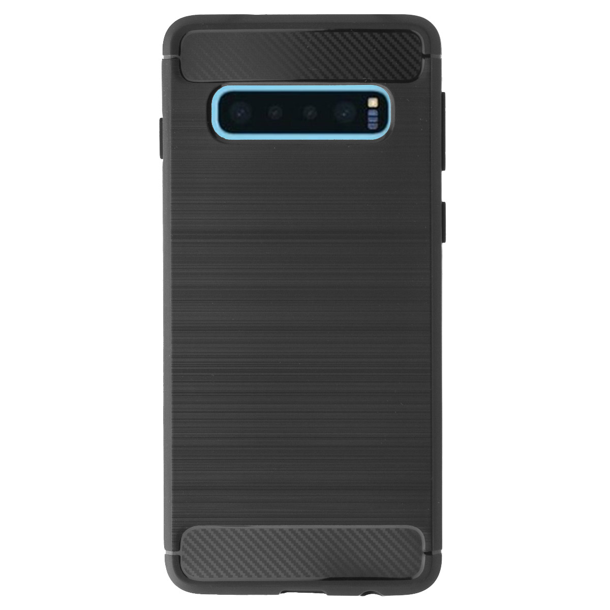 Husa Silicon Samsung Galaxy S10, Carbon Negru thumb