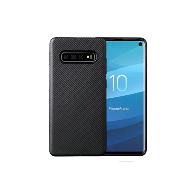 Husa Silicon Samsung Galaxy S10 E,  Negru Carbon Mat