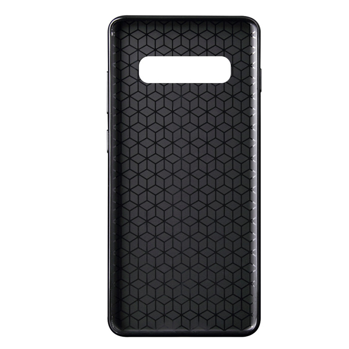 Husa Silicon Samsung Galaxy S10 E,  Negru Carbon Mat thumb
