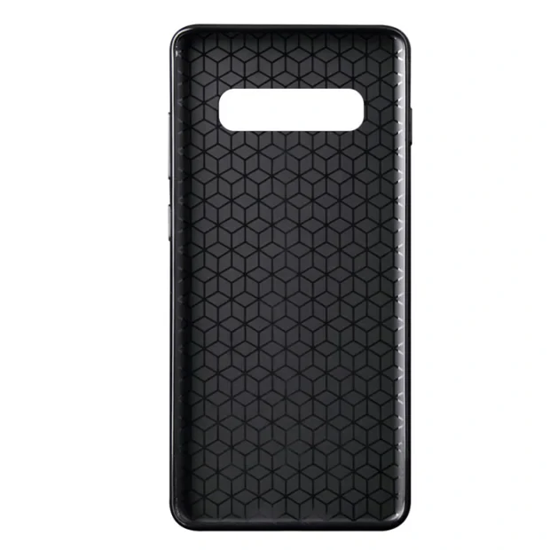 Husa Silicon Samsung Galaxy S10 E,  Negru Carbon Mat