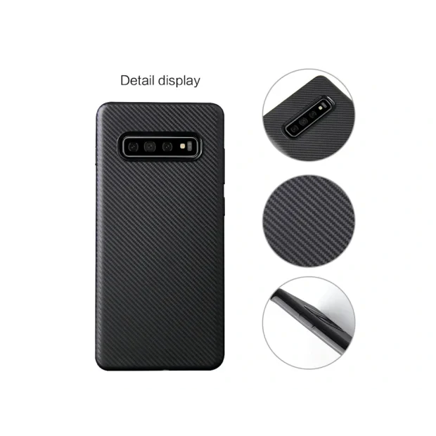 Husa Silicon Samsung Galaxy S10 E,  Negru Carbon Mat