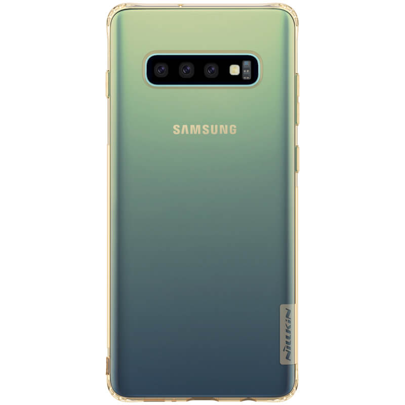 Husa silicon Samsung Galaxy S10+ Nature Auriu Nillkin thumb