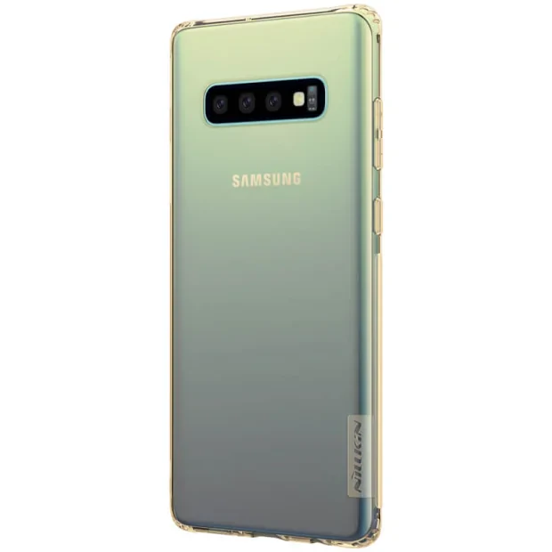 Husa silicon Samsung Galaxy S10+ Nature Auriu Nillkin