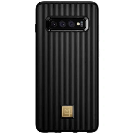 Husa Silicon Samsung Galaxy S10, Spigen Negru La Manon