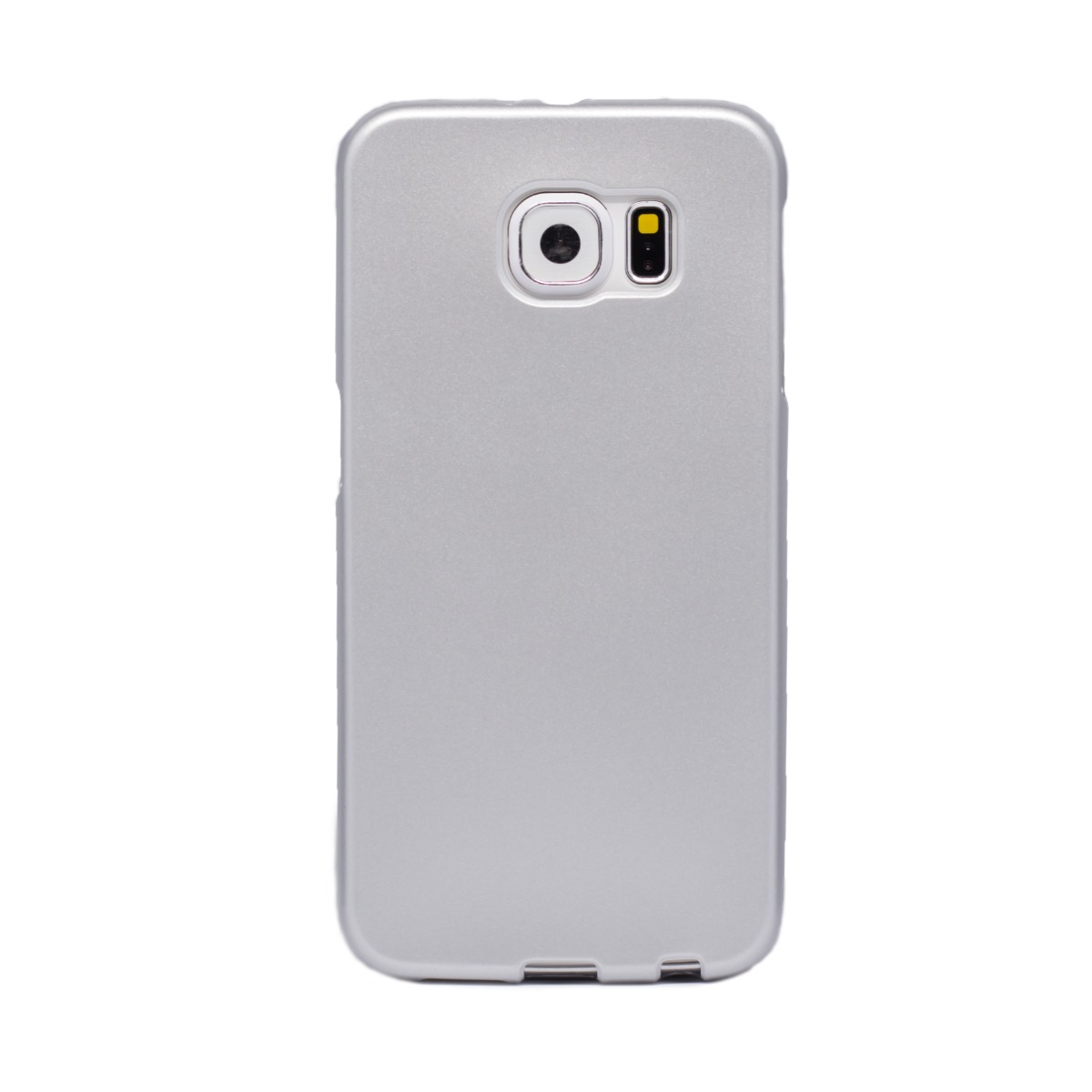 Husa silicon Samsung Galaxy S6, Contakt Argintie thumb