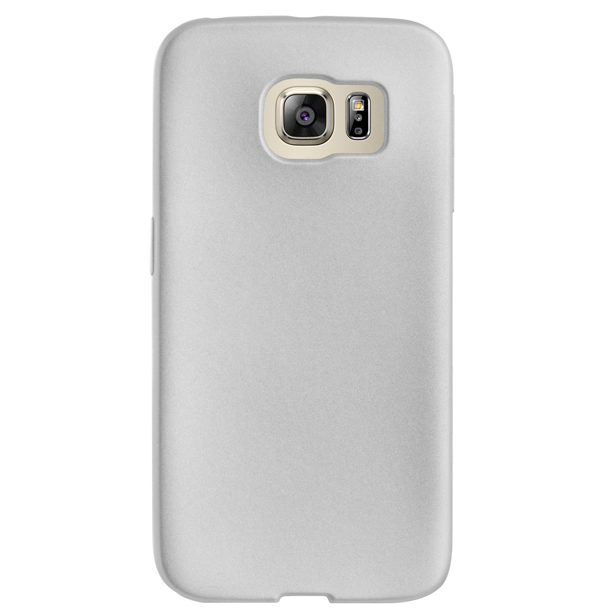 Husa silicon Samsung Galaxy S6 Edge, Contakt Argintiu thumb