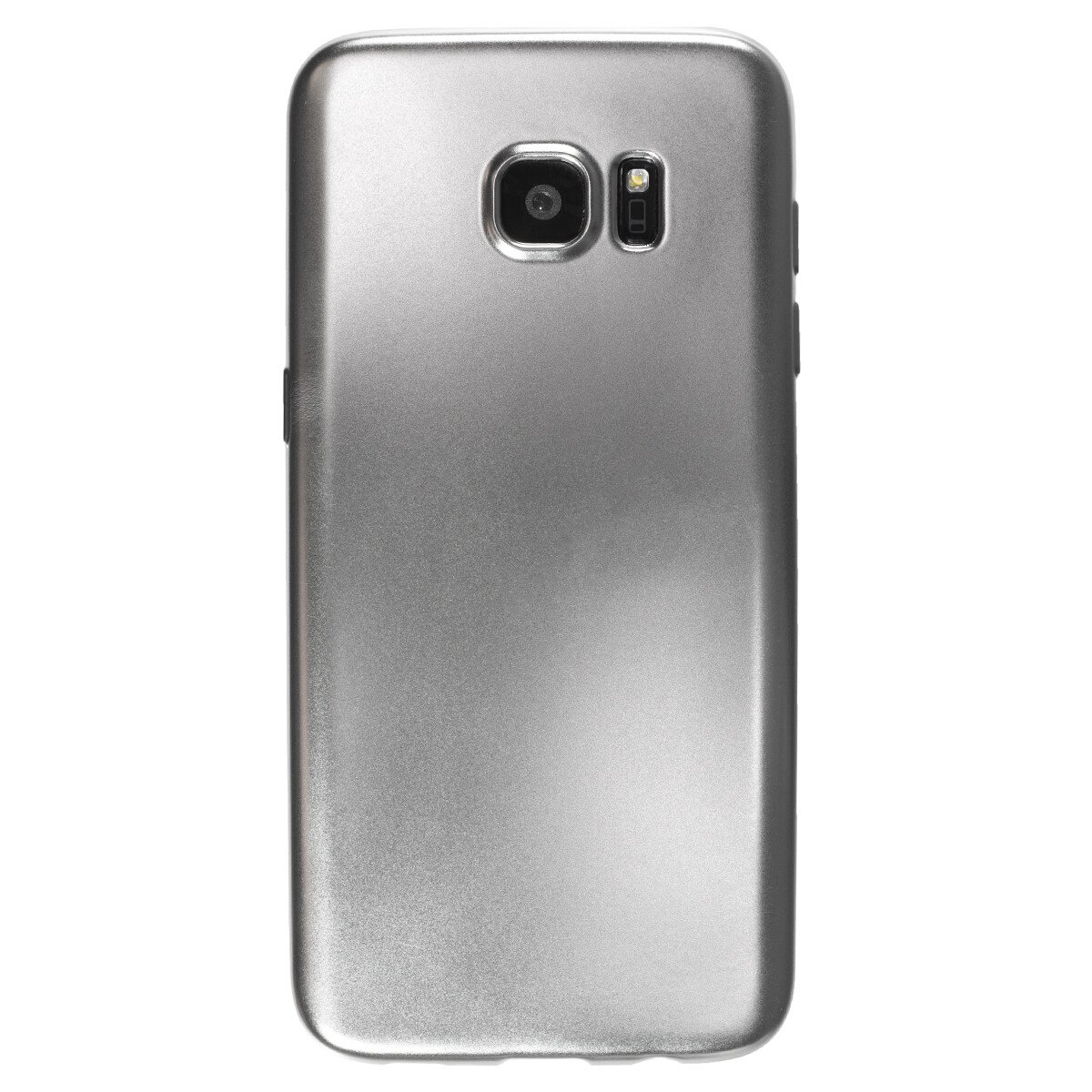 Husa silicon Samsung Galaxy S7 Edge, Contakt Argintie thumb