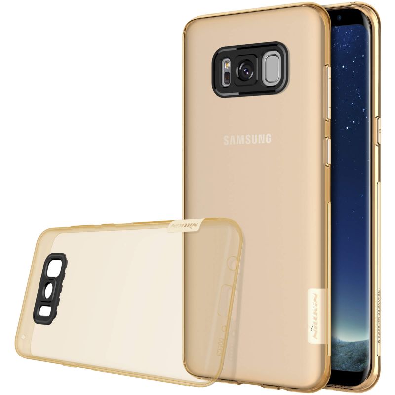 Husa silicon Samsung Galaxy S8, Nillkin Nature Auriu thumb