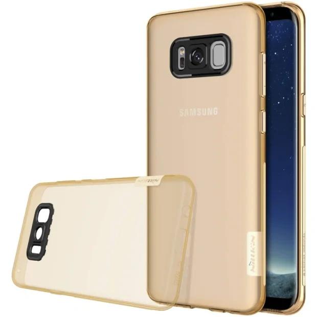 Husa silicon Samsung Galaxy S8, Nillkin Nature Auriu