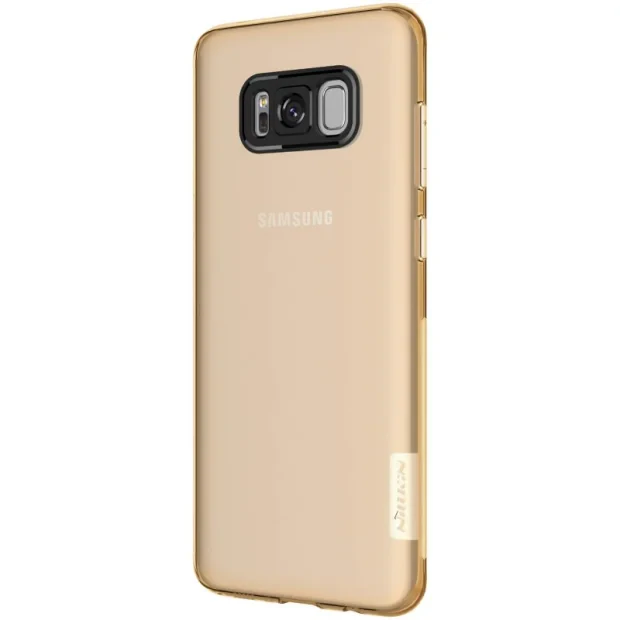 Husa silicon Samsung Galaxy S8, Nillkin Nature Auriu