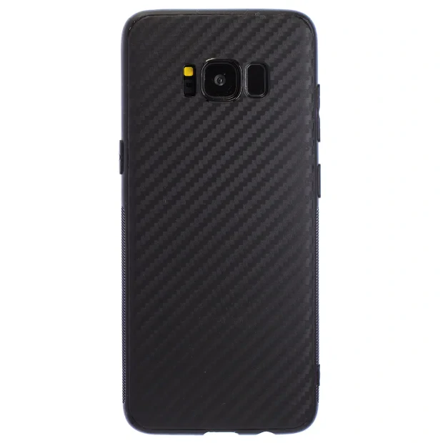 Husa Silicon Samsung Galaxy S8 Plus, Negru Carbon