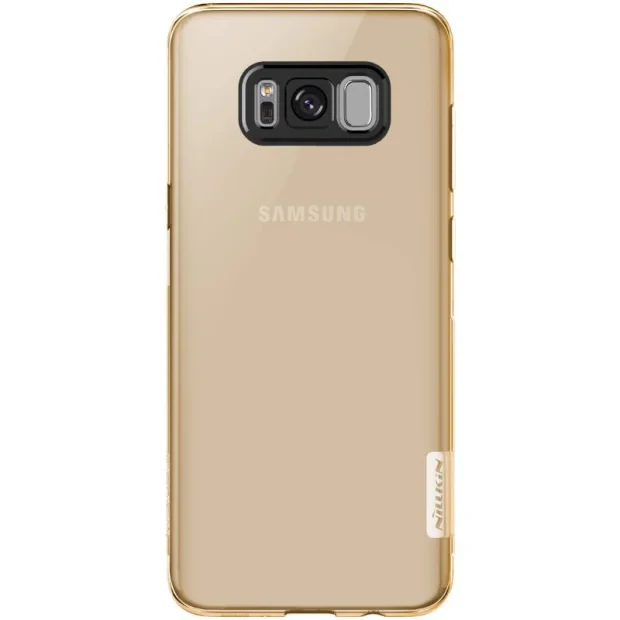 Husa silicon Samsung Galaxy S8 Plus, Nillkin Nature Auriu
