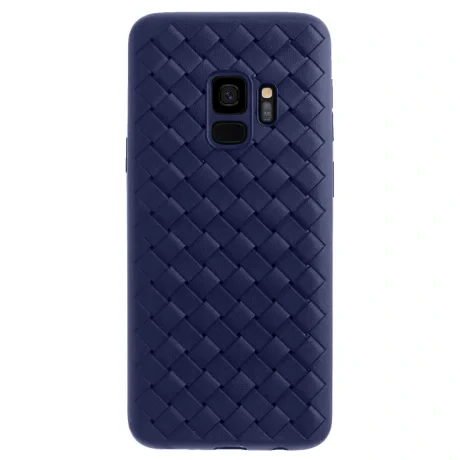 Husa silicon Samsung Galaxy S9 Baseus Weaving Albastra