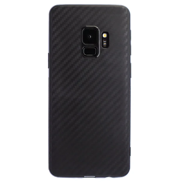 Husa Silicon Samsung Galaxy S9, Negru Carbon