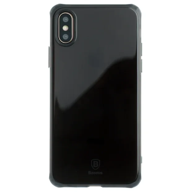 Husa Silicon Simple iPhone X, Baseus Neagra