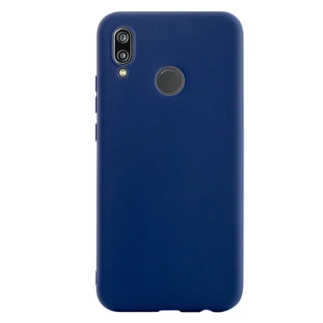 Husa silicon slim Huawei P20 Lite, Contakt Albastru mat