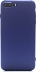 Husa Silicon Slim iPhone 8 Plus Albastru Mat thumb