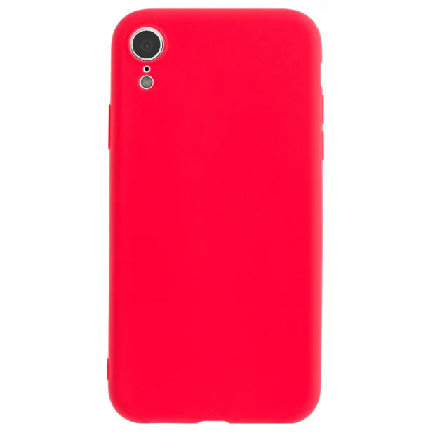 Husa Silicon Slim iPhone XR, Rosu Mat