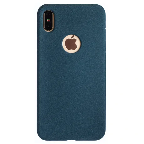Husa Silicon Slim iPhone XS Max, Albastru Sand