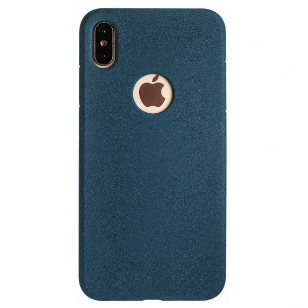 Husa Silicon Slim iPhone XS Max, Albastru Sand