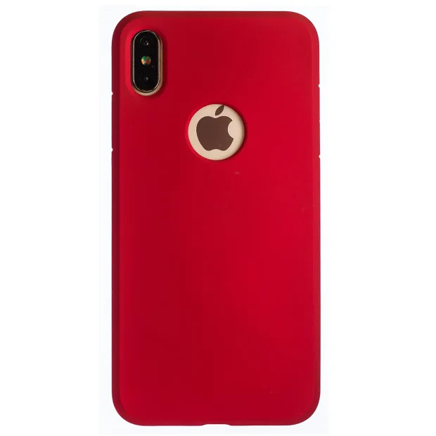 Husa Silicon Slim iPhone XS Max, Rosu