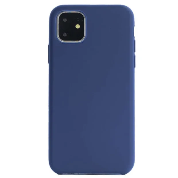 Husa silicon Slim pentru iPhone 11 Pro Max Albastru Mat