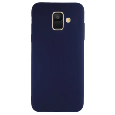 Husa silicon slim Samsung Galaxy A6 2018 Albastru mat