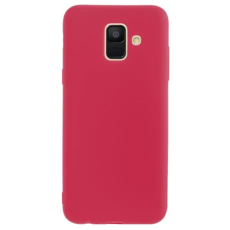 Husa silicon slim Samsung Galaxy A6 2018 Rosu mat