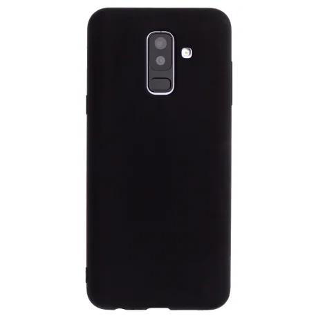 Husa silicon slim Samsung Galaxy A6 Plus 2018, Negru Mat