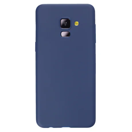 Husa silicon slim Samsung galaxy A8 2018 Albastru mat