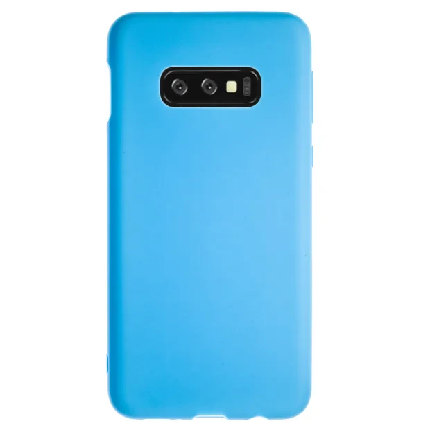 Husa Silicon Slim Samsung Galaxy S10 E, Albastru Mat