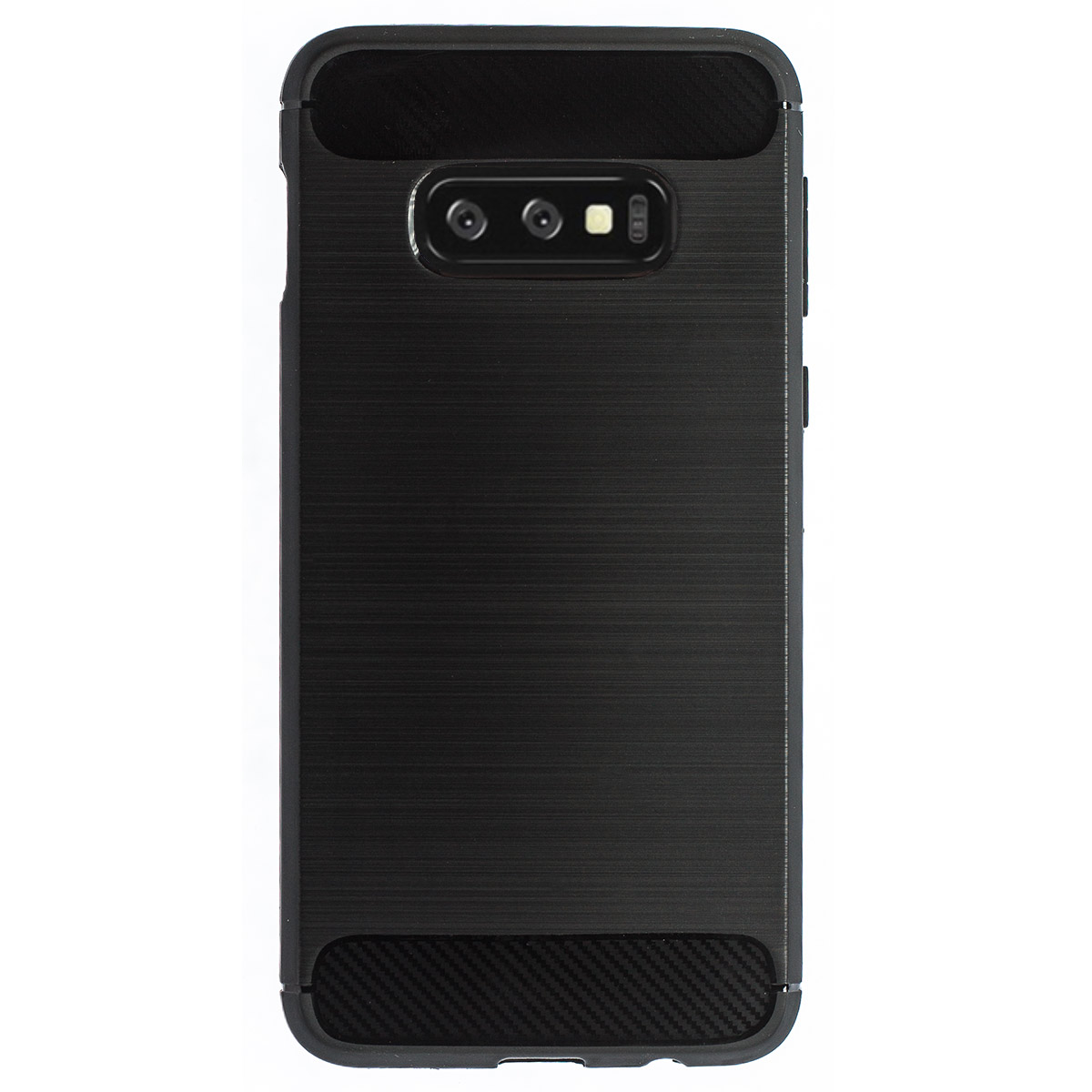 Husa Silicon Slim Samsung Galaxy S10 E, Negru Carbon  thumb